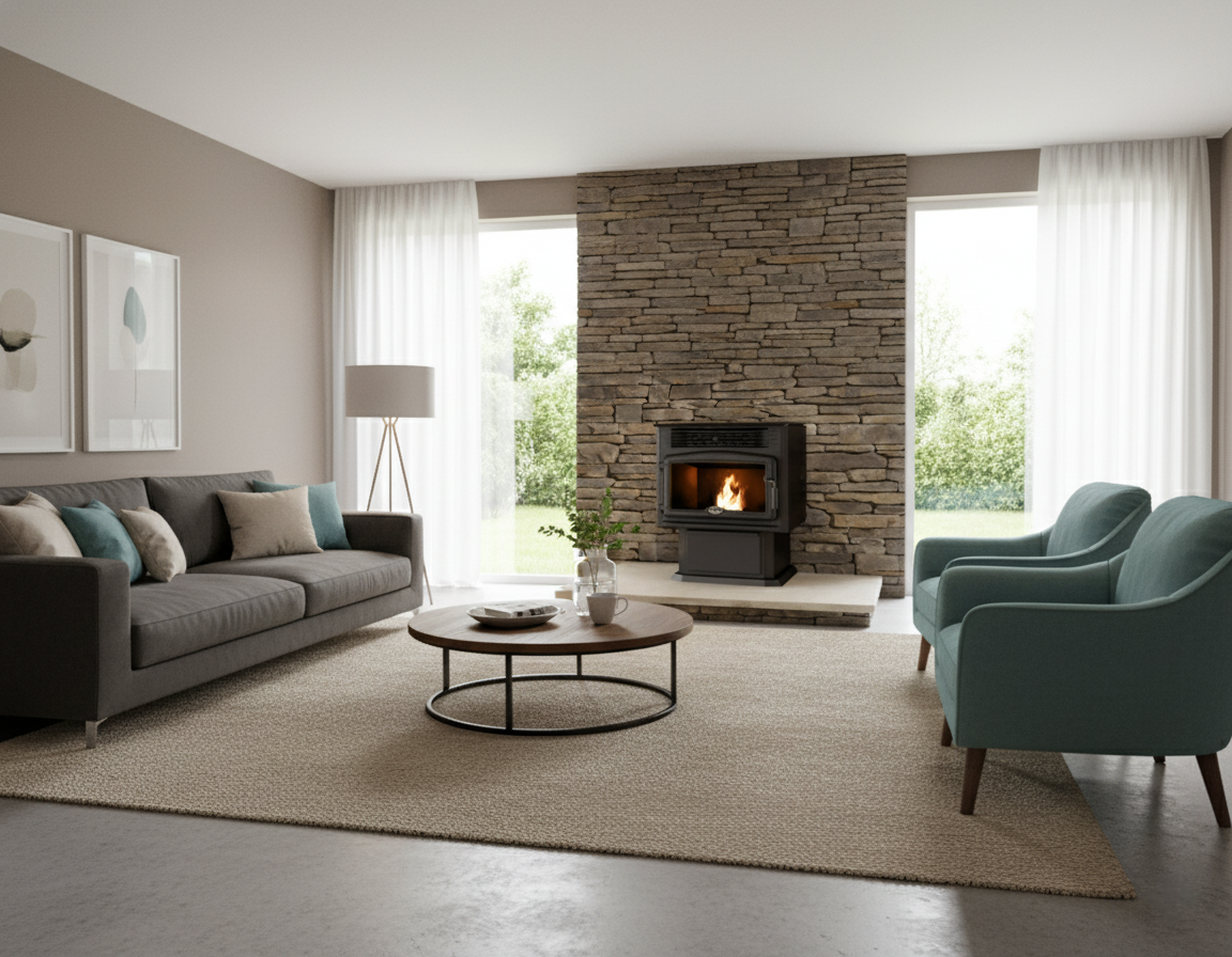 Osburn 2500 EPA Pellet Stove - Front View