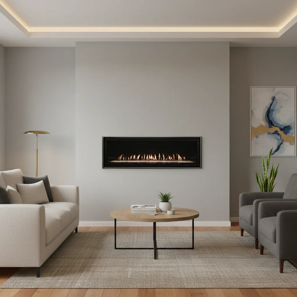 Boulevard DVLL48 Contemporary Linear Direct Vent Gas Fireplace - hero