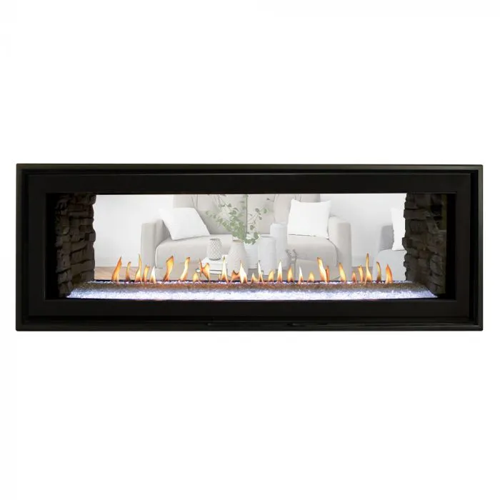 Boulevard DVLL48 Contemporary See-Through Linear Direct Vent Gas Fireplace designer