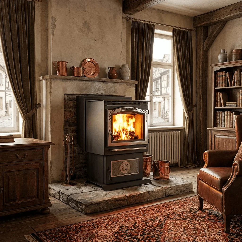 Harman P61 Pellet Stove designer