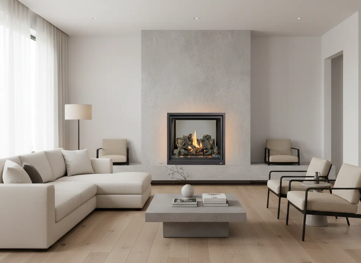 ProBuilder 36 Clean Face Deluxe GSR2 See-Through Gas Fireplace - hero