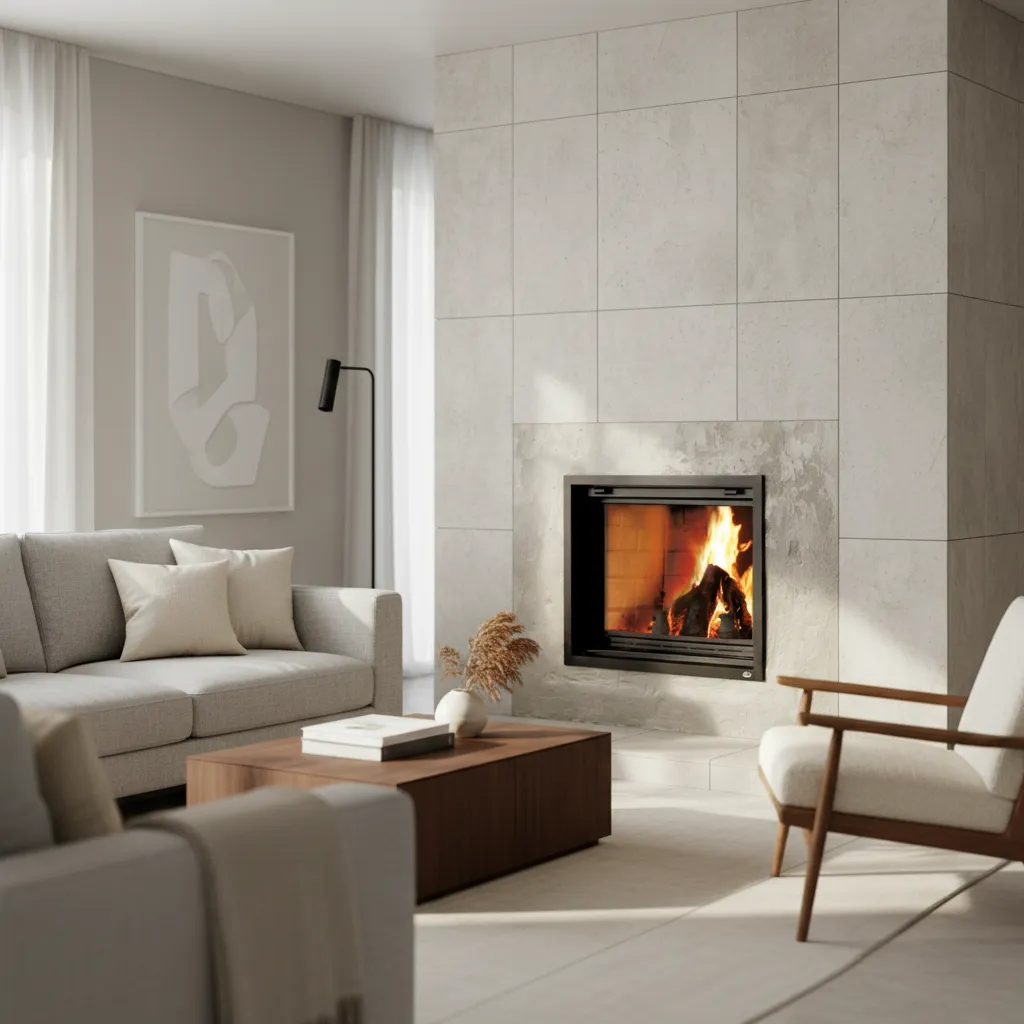 Valcourt Antoinette Clean Burning Decorative Wood Fireplace - hero