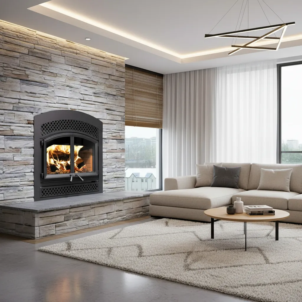 Valcourt Waterloo Arched High Efficiency Wood Fireplace - hero